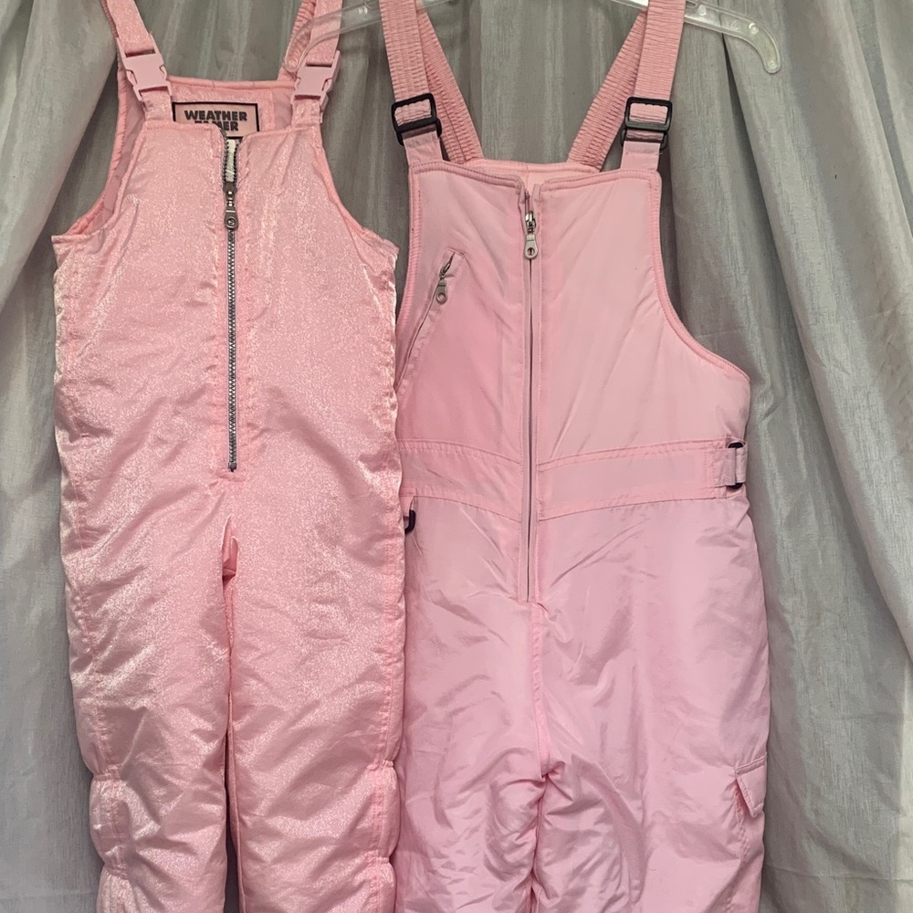 Weatherproof Kids Glittery Pink One Piece Snowsuit